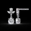 Luxury Leaf Drop Diamond Earrings Made In 18/14/10 KT Gold Studded With Certified Lab Diamonds For The Wedding And Anniversary Gift For Her