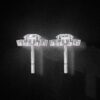 Round Diamond Sunburst Stud Earrings Made In 18 / 14 / 10 KT Gold Studded With Certified Lab Diamonds For The Anniversary Gift For Her