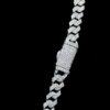 Iced Out Round Diamond 6 MM Cuban Link Chain Made In 925 Sterling Silver Studded With Shinny Moissanite Diamonds For The Birthday Gift