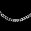 Iced Out Round Diamond 6 MM Cuban Link Chain Made In 925 Sterling Silver Studded With Shinny Moissanite Diamonds For The Birthday Gift