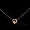 Elegant Heart Diamond Pendant Made In 18 / 14 / 10 KT Gold Embellished With Certified Lab Diamonds For Anniversary And Birthday Gift