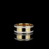 Beautiful High Polish Unisex Diamond Ring Made In 18/14/10KT Gold Studded With Shinny Moissanite Black Diamond For Birthday And Unisex Gift