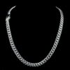 Iced Out Baguette 8 MM Cuban Link Chain Made In 925 Sterling Silver Studded With Shinny Moissanite Diamonds For The And Birthday Gift