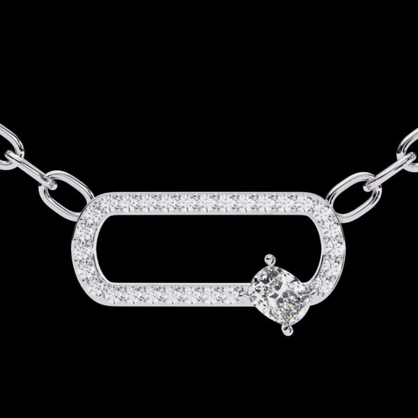 Elegant Diamond-Studded Carabiner Pendant Made In 18/14/10 KT Gold Studded With Certified Lab Diamonds For The Anniversary And Wedding Gift