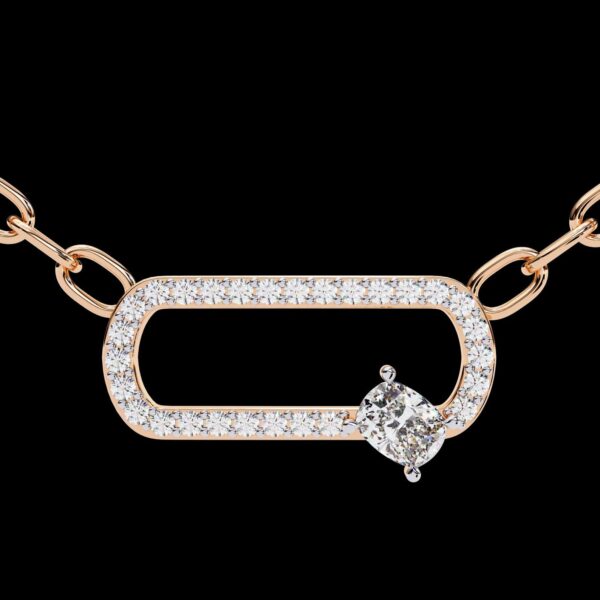 Elegant Diamond-Studded Carabiner Pendant Made In 18/14/10 KT Gold Studded With Certified Lab Diamonds For The Anniversary And Wedding Gift