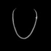 Iced Out Round Diamond 6 MM Cuban Link Chain Made In 925 Sterling Silver Studded With Shinny Moissanite Diamonds For The Birthday Gift