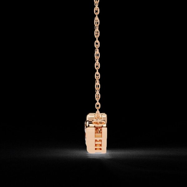Elegant Gold Diamond Bezel Pendant Made In 18 / 14 / 10 KT Gold Embellished With Certified Lab Diamonds For The Wedding And Anniversary Gift
