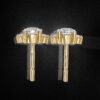 Brilliant Round & Marquise Floral Stud Earrings Made In 18 / 14 / 10 KT Gold Embellished With Certified Lab Diamonds For The Wedding Gift