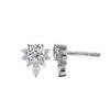 Brilliant Round & Marquise Floral Stud Earrings Made In 18 / 14 / 10 KT Gold Embellished With Certified Lab Diamonds For The Wedding Gift