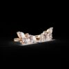 Marquise & Round Diamond Cluster Stud Earrings Made In 18/14/10KT Gold Studded With Certified Lab Diamond For Anniversary And Birthday Gift