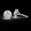 Dazzling Round Cut Diamond Earring Made In 18 / 14 / 10KT Gold Embellished With Certified Lab Diamond For Anniversary And Birthday Gift