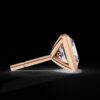 Princess Cut Channel Setting Stud Earrings Made In 18/14/10 KT Gold Embellished With Certified Lab Diamonds For The Anniversary Gift For Her