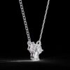 Triple Radiance Diamond Pendant – Oval, Pear & Emerald Cut Made In 18/14/10 KT Gold Studded With Certified Lab Diamonds For Anniversary Gift