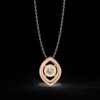 Sparkling Round Cut Diamond Pendant Made In 18 / 14 / 10 KT Gold Embellished With Certified Lab Diamonds For The Anniversary Gift For Her