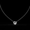 Elegant Heart Diamond Pendant Made In 18 / 14 / 10 KT Gold Embellished With Certified Lab Diamonds For Anniversary And Birthday Gift