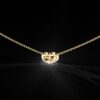 Elegant Heart Diamond Pendant Made In 18 / 14 / 10 KT Gold Embellished With Certified Lab Diamonds For Anniversary And Birthday Gift