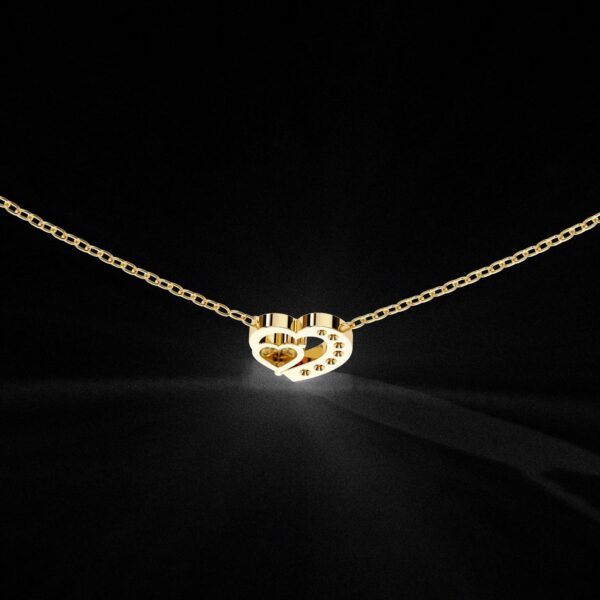 Elegant Heart Diamond Pendant Made In 18 / 14 / 10 KT Gold Embellished With Certified Lab Diamonds For Anniversary And Birthday Gift