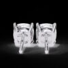Classic Cushion Cut Stud Earrings Made In 18 / 14 / 10 KT Gold Embellished With Certified Lab Diamonds For Anniversary And Birthday Gift