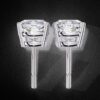 Classic Cushion Cut Stud Earrings Made In 18 / 14 / 10 KT Gold Embellished With Certified Lab Diamonds For Anniversary And Birthday Gift