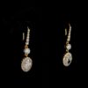 Elegant Gold Drop Earrings with Oval Cut Made In 18 / 14 / 10KT Gold Studded With Certified Lab Diamond For The Wedding And Anniversary Gift