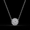 Beautiful Round Diamond Pendant Made In 18 / 14 / 10 KT Gold Studded With Certified Lab Diamonds For The Anniversary Gift For Her