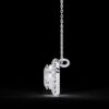 Elegant Oval-Cut Halo Diamond Pendant Made In 18 / 14 / 10 KT Gold Embellished With Certified Lab Diamonds For Anniversary And Birthday Gift