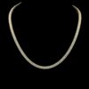 Luxury Round Cut 5 MM Tennis Chain Made In 925 Sterling Silver Studded With Shinny Moissanite Diamonds For The Birthday Gift , Unisex Chain