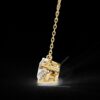 Eternal Sparkle Oval Diamond Pendant Made In 18 / 14 /10K T Gold Embellished With Certified Lab Diamond For The Anniversary Gift For Her