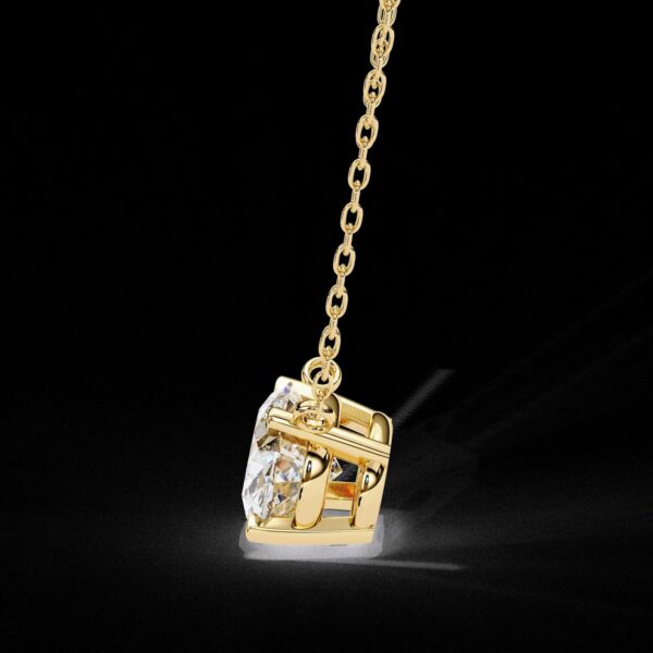 Eternal Sparkle Oval Diamond Pendant Made In 18 / 14 /10K T Gold Embellished With Certified Lab Diamond For The Anniversary Gift For Her