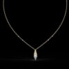 Beautiful Cone & Triangle Pendant Made In 18 / 14 /10K T Gold Embellished With Certified Lab Diamond For The Anniversary Gift For Her