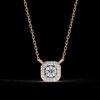 Minimalist Round Diamond Pendant Made In 18 / 14 / 10 KT Gold Embellished With Certified Lab Diamond For The Anniversary Gift For Her