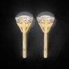 Classic 3-Prong Round Diamond Stud Earrings Made In 18/14/10 KT Gold Studded With Certified Lab Diamond For The Anniversary And Wedding Gift