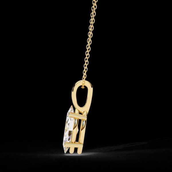 Elegant Marquise Cut Diamond Pendant Made In 18 / 14 / 10 KT Gold Embellished With Certified Lab Diamond For The Anniversary Gift For Her