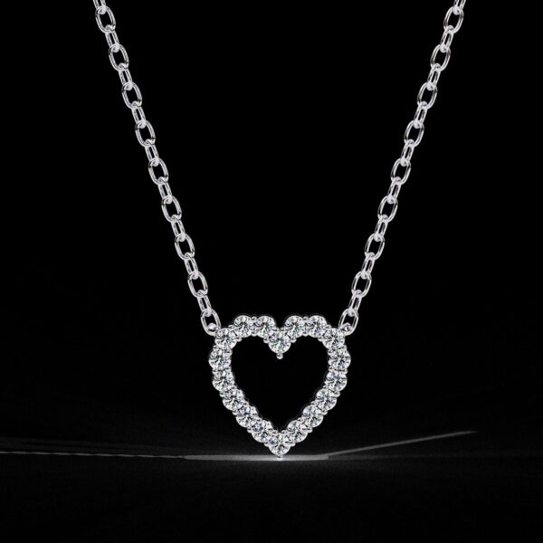 Elegant Heart Round Diamond Pendant Made In 18/14/10 KT Gold Embellished With Certified Lab Diamonds For The Anniversary And Birthday Gift