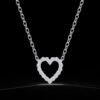Elegant Heart Round Diamond Pendant Made In 18/14/10 KT Gold Embellished With Certified Lab Diamonds For The Anniversary And Birthday Gift