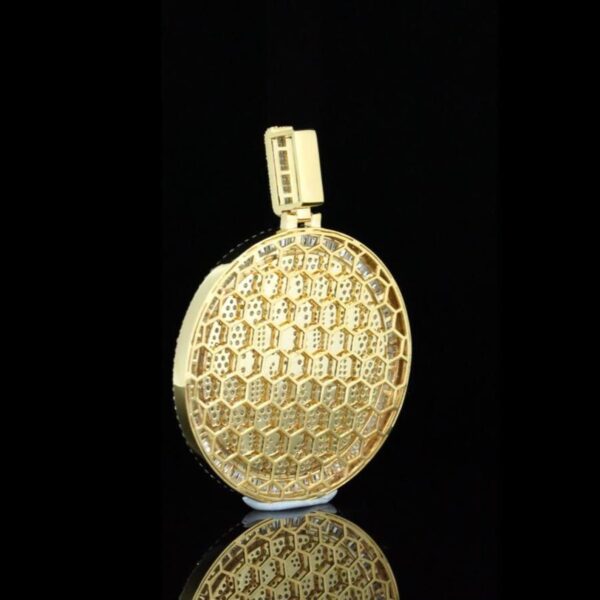 Iced Out 'Stay Humble Hustle Hard' Pendant Made In 925 Sterling Silver Studded With Shinny Moissanite Diamonds For The Birthday Gift