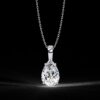 Pear-Shaped Diamond Solitaire Pendant Made In 18 / 14 / 10 KT Gold Embellished With Certified Lab Diamonds For The Anniversary Gift For Her