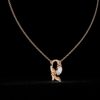 Leaf Vine Pendant with Marquise Cut Diamond Made In 18/14/10 KT Gold Studded With Certified Lab Diamonds For The Anniversary Gift For Her