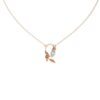 Leaf Vine Pendant with Marquise Cut Diamond Made In 18/14/10 KT Gold Studded With Certified Lab Diamonds For The Anniversary Gift For Her