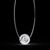 Gold Round Solitaire Diamond Pendant Made In 18 / 14 / 10 KT Gold Embellished With Certified Lab Diamonds For The Anniversary Gift For Her