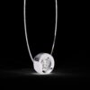 Gold Round Solitaire Diamond Pendant Made In 18 / 14 / 10 KT Gold Embellished With Certified Lab Diamonds For The Anniversary Gift For Her