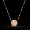 Beautiful Round Diamond Pendant Made In 18 / 14 / 10 KT Gold Studded With Certified Lab Diamonds For The Anniversary Gift For Her