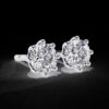 Classic 8-Prong Solitaire Round Diamond Stud Earrings Made In 18/14/10 KT Gold Studded With Certified Lab Diamonds For The Anniversary Gift