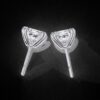 Elegant Princess-Cut Stud Earrings Made In 18 / 14 / 10 KT Gold Studded With Certified Lab Diamond For The Anniversary And Wedding Gift