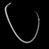 Luxury Round Cut 5 MM Tennis Chain Made In 925 Sterling Silver Studded With Shinny Moissanite Diamonds For The Birthday Gift , Unisex Chain