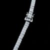 Luxury Round Cut 5 MM Tennis Chain Made In 925 Sterling Silver Studded With Shinny Moissanite Diamonds For The Birthday Gift , Unisex Chain