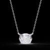 Eternal Sparkle Oval Diamond Pendant Made In 18 / 14 /10K T Gold Embellished With Certified Lab Diamond For The Anniversary Gift For Her