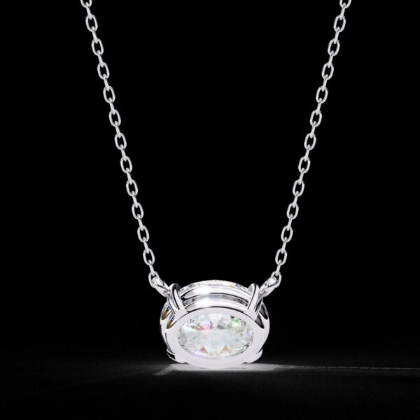 Eternal Sparkle Oval Diamond Pendant Made In 18 / 14 /10K T Gold Embellished With Certified Lab Diamond For The Anniversary Gift For Her