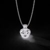 Elegant Round-Cut Solitaire Pendant Made In 18 / 14 / 10 KT Gold Embellished With Certified Lab Diamonds For The Anniversary Gift For Her