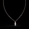 Beautiful Cone & Triangle Pendant Made In 18 / 14 /10K T Gold Embellished With Certified Lab Diamond For The Anniversary Gift For Her